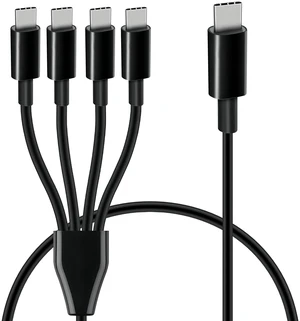 USB C to 4 USB C Charging Cable 4-in-1 Type-C Multi Charging Cord 2A Charge-Only USB-C Splitter Cable with Aluminum Alloy Plugs and PVC Jacket Black 0.5m USB C to 4 USB C Charging Cable 4-in-1 Type-C Multi Charging Cord 2A Charge-Only USB-C Splitter Cable with Aluminum Alloy Plugs and PVC Jacket Black 0.5m