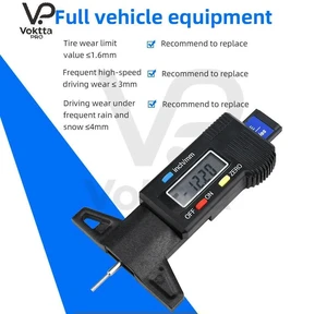 0-25mm LCD Digital Depth Gauge Caliper for Car Tires Tire Tread Gauge Measuring Tool Digital Tread Measurer for Car Tire Repair Tool and Tread Measurement 0-25mm LCD Digital Depth Gauge Caliper for Car Tires Tire Tread Gauge Measuring Tool Digital Tread Measurer for Car Tire Repair Tool and Tread Measurement
