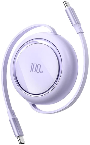 100W USB-C to USB-C Retractable Cable 3.3ft/100cm 4 Adjustable Length Presets PD Fast Charging Cord for iPhone 16/15 MacBook iPad Samsung Galaxy S24/S21/Note10 Purple 100W USB-C to USB-C Retractable Cable 3.3ft/100cm 4 Adjustable Length Presets PD Fast Charging Cord for iPhone 16/15 MacBook iPad Samsung Galaxy S24/S21/Note10 Purple