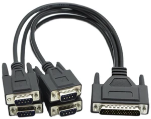 DB44 Pin to DB9 Pin Cable 4 Port RS-422 Serial Adapter for PCI Card Connection to 4 x RS422/485 Cards DB44 to DB9 Connector Lead Multi-Port RS422/485 Serial Interface DB44 Pin to DB9 Pin Cable 4 Port RS-422 Serial Adapter for PCI Card Connection to 4 x RS422/485 Cards DB44 to DB9 Connector Lead Multi-Port RS422/485 Serial Interface