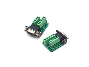 DB9 DSUB 9 Pin Male Female Adapter RS232 Serial Terminal Board Signal Module 4+5 Position Screw Terminal Block Connector 5.08 mm Pitch for Project Commissioning Green Black 45 x 31 x 18 mm 2-Piece DB9 DSUB 9 Pin Male Female Adapter RS232 Serial Terminal Board Signal Module 4+5 Position Screw Terminal Block Connector 5.08 mm Pitch for Project Commissioning Green Black 45 x 31 x 18 mm 2-Piece