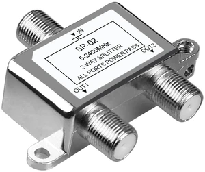2-Way MoCA Coaxial Cable Splitter 5-2400MHz Digital Signal Distributor 1 Input 2 Outputs RG59/RG6 Compatible Power Pass 24V 0.8A Max for HD Satellite Cable TV Internet CATV Antenna 2-Way MoCA Coaxial Cable Splitter 5-2400MHz Digital Signal Distributor 1 Input 2 Outputs RG59/RG6 Compatible Power Pass 24V 0.8A Max for HD Satellite Cable TV Internet CATV Antenna