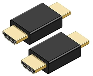 HDMI Male to Male Coupler Adapter 1080P HDMI Cable Extender Connector for HDTV HDCP Compatible 10.2GB/S Data Transfer Flat Angled Strain Relief 2 Pack HDMI Male to Male Coupler Adapter 1080P HDMI Cable Extender Connector for HDTV HDCP Compatible 10.2GB/S Data Transfer Flat Angled Strain Relief 2 Pack