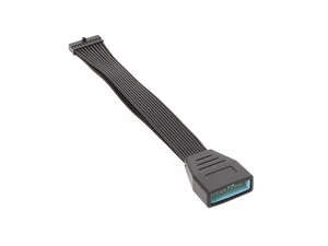 Internal USB 3.0 Header Extension Cable 19/20-Pin Male-to-Female Adapter Low-Profile Motherboard USB Extender Flat Ribbon Cable for SLI Configurations High-Speed Data Transfer Up to 5Gbps 6 Inches Internal USB 3.0 Header Extension Cable 19/20-Pin Male-to-Female Adapter Low-Profile Motherboard USB Extender Flat Ribbon Cable for SLI Configurations High-Speed Data Transfer Up to 5Gbps 6 Inches