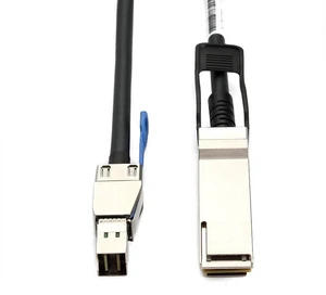 QSFP+ 40G to SFF-8644 Passive Copper Cable 40Gbps Data Transfer Cable for Network Switches Servers SAS Storage and RAID Controllers Oxygen-Free Copper Conductors PVC Jacket 3.3FT 1M QSFP+ 40G to SFF-8644 Passive Copper Cable 40Gbps Data Transfer Cable for Network Switches Servers SAS Storage and RAID Controllers Oxygen-Free Copper Conductors PVC Jacket 3.3FT 1M