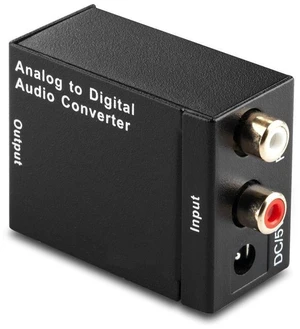 Analog to Digital Audio Converter Adapter with RCA Stereo Input Toslink Optical and Coaxial Outputs 2-Channel LPCM 48 KHz Signal Converter with Optical Cable Analog to Digital Audio Converter Adapter with RCA Stereo Input Toslink Optical and Coaxial Outputs 2-Channel LPCM 48 KHz Signal Converter with Optical Cable