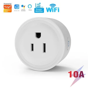 WiFi Smart Plug 10A 1200W 100-240V Energy Monitoring Socket with App Remote Control Voice Control Timer Switch Schedule Countdown Relay Status Restore Compatible with Google Home WiFi Smart Plug 10A 1200W 100-240V Energy Monitoring Socket with App Remote Control Voice Control Timer Switch Schedule Countdown Relay Status Restore Compatible with Google Home
