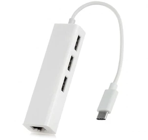 USB 3.1 USB-C 3-Port Hub USB 2.0 Hub with 100Mbps Ethernet LAN Adapter Plug and Play LED Power Indicator Over Current Protection Driver Free for MacBook Windows Linux USB 3.1 USB-C 3-Port Hub USB 2.0 Hub with 100Mbps Ethernet LAN Adapter Plug and Play LED Power Indicator Over Current Protection Driver Free for MacBook Windows Linux