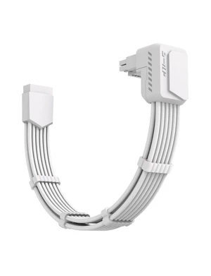 PCIe 5.1 GPU Extension Cable 90 Degree 12V-2x6 Angle Adapter 16pin 12+4 12VHPWR PSU Cable 16AWG ATX3.1 Power Extension for RTX 40/50 Series ITX ATX Builds with Combs Standard Type White PCIe 5.1 GPU Extension Cable 90 Degree 12V-2x6 Angle Adapter 16pin 12+4 12VHPWR PSU Cable 16AWG ATX3.1 Power Extension for RTX 40/50 Series ITX ATX Builds with Combs Standard Type White