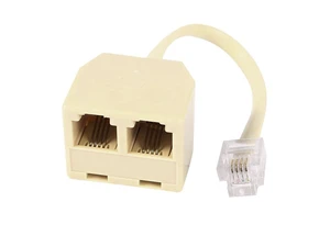 RJ11 6P4C Male to 2x Female Telephone Adapter Cable Dual 6P4C Phone Line Converter RJ11 Connector Splitter for Telephone Connections Beige 2.2 x 2.7 x 2.1cm 13cm 5-inch RJ11 6P4C Male to 2x Female Telephone Adapter Cable Dual 6P4C Phone Line Converter RJ11 Connector Splitter for Telephone Connections Beige 2.2 x 2.7 x 2.1cm 13cm 5-inch