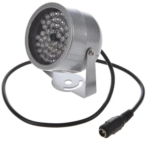 48 LED IR Infrared Illuminator Night Vision Light for CCTV Camera Security Lamp 850nm 20 m Outdoor Range Dark-Activated Sensor DC 12V 500mA Aluminum Reinforced Glass 7 cm Diameter 48 LED IR Infrared Illuminator Night Vision Light for CCTV Camera Security Lamp 850nm 20 m Outdoor Range Dark-Activated Sensor DC 12V 500mA Aluminum Reinforced Glass 7 cm Diameter