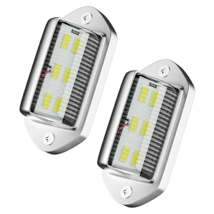 6 LED Tail Lamp Side Marker Lights PZD-6LED for Pickups Trucks SUVs Steamships Road Wrecker License Plate Taillights Edge Lights 12-2V 1.8W IP65 6500K Silver Shell 2pcs/pack 6 LED Tail Lamp Side Marker Lights PZD-6LED for Pickups Trucks SUVs Steamships Road Wrecker License Plate Taillights Edge Lights 12-2V 1.8W IP65 6500K Silver Shell 2pcs/pack
