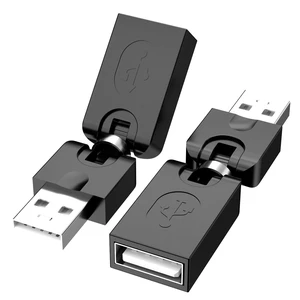 AM-FM USB 2.0 Type A Male to Female Adapter Rotatable USB Extension 360 Degree Rotation 90 Degree Fold Right Angle Bi-Directional 480 Mbps Data Transfer Plug and Play Black 6CM 2 Pack AM-FM USB 2.0 Type A Male to Female Adapter Rotatable USB Extension 360 Degree Rotation 90 Degree Fold Right Angle Bi-Directional 480 Mbps Data Transfer Plug and Play Black 6CM 2 Pack