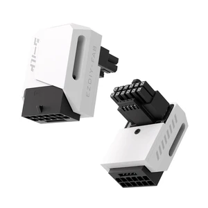 PCIe 5.0 600W GPU Power Adapter 12+4pin 16pin 12VHPWR 12V-2x6 Right Angle Connector 90 Degree 2oz Copper 4-Layer PCB Compatible with RTX 3090Ti 4070Ti 4080 4090 Graphics Cards STD Type White 1 Pack PCIe 5.0 600W GPU Power Adapter 12+4pin 16pin 12VHPWR 12V-2x6 Right Angle Connector 90 Degree 2oz Copper 4-Layer PCB Compatible with RTX 3090Ti 4070Ti 4080 4090 Graphics Cards STD Type White 1 Pack