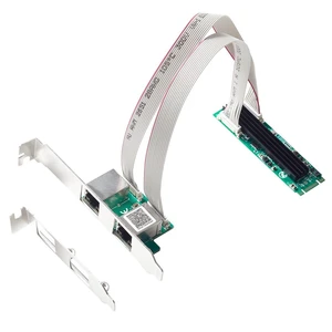 IO-M2F8125E-2GLAN M.2 B+M Key Dual RJ45 2.5G Ethernet Card RTL8125B PCIe M.2 Dual-Port LAN Adapter 10/100/1000/2500Mbps NIC Windows Linux 22x80mm Main Board 57.3x31.5mm Sub-Board IO-M2F8125E-2GLAN M.2 B+M Key Dual RJ45 2.5G Ethernet Card RTL8125B PCIe M.2 Dual-Port LAN Adapter 10/100/1000/2500Mbps NIC Windows Linux 22x80mm Main Board 57.3x31.5mm Sub-Board