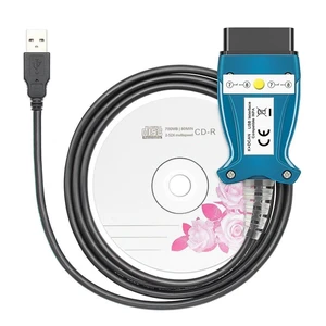 OBD2 USB Interface Cable Adapter FT232RL K+D CAN with Press Switch for E60 E61 E70 E81 E83 E87 E90 E91 E92 E93 R56 D-CAN PT-CAN K-CAN Read Delete Errors Coding 1 Cable + 1 CD Driver Blue OBD2 USB Interface Cable Adapter FT232RL K+D CAN with Press Switch for E60 E61 E70 E81 E83 E87 E90 E91 E92 E93 R56 D-CAN PT-CAN K-CAN Read Delete Errors Coding 1 Cable + 1 CD Driver Blue