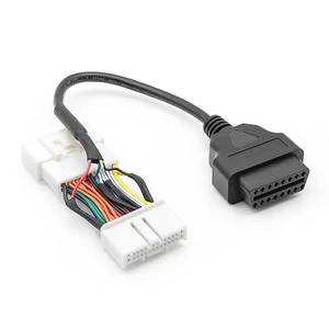 26pin+16pin Dual Head OBD2 Conversion Cable for Model 3 Y After 2019 1/2 Adapter Lead Dedicated OBD2 to Dual Connector Cable 26pin+16pin Dual Head OBD2 Conversion Cable for Model 3 Y After 2019 1/2 Adapter Lead Dedicated OBD2 to Dual Connector Cable