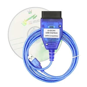 FT232RL OBD2 USB Diagnostic Cable Adapter K+D CAN Switch D-CAN/PT-CAN/K-CAN Coding Adaptation Programming for E60/E61/E70/E81/E83/E87/E90/E91/E92/E93/R56 Includes 1pc Cable + 1pc CD Driver Blue FT232RL OBD2 USB Diagnostic Cable Adapter K+D CAN Switch D-CAN/PT-CAN/K-CAN Coding Adaptation Programming for E60/E61/E70/E81/E83/E87/E90/E91/E92/E93/R56 Includes 1pc Cable + 1pc CD Driver Blue