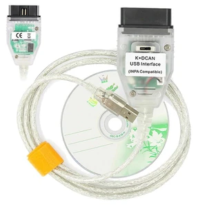 FT232RL OBD2 Diagnostic USB Interface Cable Adapter K+D CAN Switch K-CAN PT-CAN Error Reading Coding Adaptations Driver Programming E60 E61 E70 E81 E83 E87 E90 E91 E92 E93 R56 White 2-Piece Kit FT232RL OBD2 Diagnostic USB Interface Cable Adapter K+D CAN Switch K-CAN PT-CAN Error Reading Coding Adaptations Driver Programming E60 E61 E70 E81 E83 E87 E90 E91 E92 E93 R56 White 2-Piece Kit