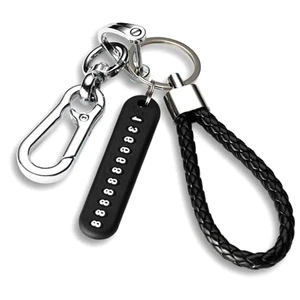 Car Keychain Set with Phone Number Plate Pendant Braided Rope Lock Key Rings for Motorcycle and Car Keys Anti-Loss Key Holder for Home Office and Vehicle Use Lightweight Easy-Carry Car Keychain Set with Phone Number Plate Pendant Braided Rope Lock Key Rings for Motorcycle and Car Keys Anti-Loss Key Holder for Home Office and Vehicle Use Lightweight Easy-Carry