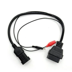 OBD2 Diagnostic Extension Cable 3 Pin to 16 Pin Adapter Car Repair Connector Fiat 3pin Model Vehicle Code Reader Cable Plastic 12-24V 2-5W CE Plug and Play Engine Exhaust Testing 10inch OBD2 Diagnostic Extension Cable 3 Pin to 16 Pin Adapter Car Repair Connector Fiat 3pin Model Vehicle Code Reader Cable Plastic 12-24V 2-5W CE Plug and Play Engine Exhaust Testing 10inch