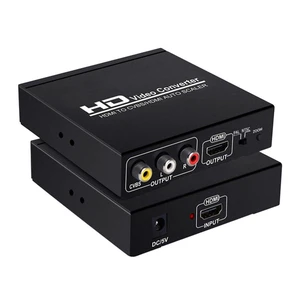 HDMI to CVBS RCA AV Converter with HDMI Output Auto Scaler NTSC/PAL Video Converter HDMI 1.3 Support 5V DC/1A Dual Output for TV VCR DVD Recorders 21.5x55x15CM HDMI to CVBS RCA AV Converter with HDMI Output Auto Scaler NTSC/PAL Video Converter HDMI 1.3 Support 5V DC/1A Dual Output for TV VCR DVD Recorders 21.5x55x15CM