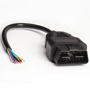 16Pin OBD2 Extension Cable Open Male Universal Automotive Diagnostic Cable 26AWG Reliable Data Transmission Lead for Vehicle OBD Port Diagnostic Tools Plug and Play for Mechanics and DIY 0.98ft/30cm 16Pin OBD2 Extension Cable Open Male Universal Automotive Diagnostic Cable 26AWG Reliable Data Transmission Lead for Vehicle OBD Port Diagnostic Tools Plug and Play for Mechanics and DIY 0.98ft/30cm