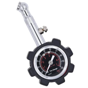 100PSI Analog Tire Pressure Gauge Mechanical Air Pressure Tester with 1.5 Inch Dial ±1.5% Mid Range Accuracy 360-Degree Swivel Chuck Pressure Hold and Reset Bleeder Valve Cars Trucks Bikes 100PSI Analog Tire Pressure Gauge Mechanical Air Pressure Tester with 1.5 Inch Dial ±1.5% Mid Range Accuracy 360-Degree Swivel Chuck Pressure Hold and Reset Bleeder Valve Cars Trucks Bikes