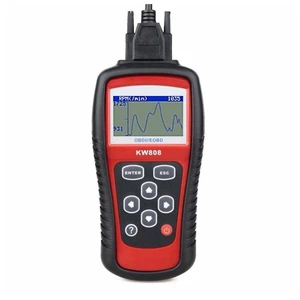 KW808 OBD2 OBDII EOBD Car Diagnostic Code Reader Vehicle Fault Code Tester and OBD-II Diagnostic Tool with 16-Pin Connectivity Live PCM Data O2 Sensor Tests DTC Lookup USB Printing 6-Foot Cable KW808 OBD2 OBDII EOBD Car Diagnostic Code Reader Vehicle Fault Code Tester and OBD-II Diagnostic Tool with 16-Pin Connectivity Live PCM Data O2 Sensor Tests DTC Lookup USB Printing 6-Foot Cable