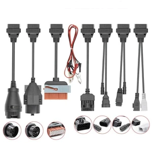 OBD2 Diagnostic Cable Adapter Set with Test Lead 16-Pin and 6-Pin OBD Connector Cables for Truck and Car Scan Tools Color-Coded Labeled Automotive Connection Kit 8pcs OBD2 Diagnostic Cable Adapter Set with Test Lead 16-Pin and 6-Pin OBD Connector Cables for Truck and Car Scan Tools Color-Coded Labeled Automotive Connection Kit 8pcs