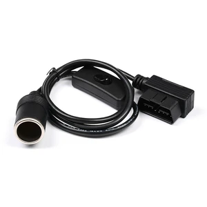 16-Pin OBD2 to Cigarette Lighter Female Socket Adapter Cable with Switch 12V Vehicle Power Extension Supply Cable for Dashcams Phone Chargers and Other Electronics 3.28FT/100cm 16-Pin OBD2 to Cigarette Lighter Female Socket Adapter Cable with Switch 12V Vehicle Power Extension Supply Cable for Dashcams Phone Chargers and Other Electronics 3.28FT/100cm
