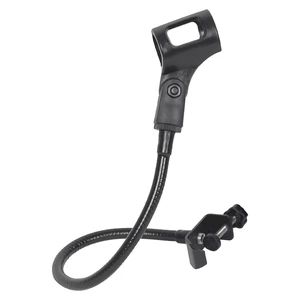 Gooseneck Microphone Stand Adjustable Clamp Desk Mic Arm Metal Bendable Detachable Stand for Handheld Microphones up to 38 mm/1.5 inch Rotating Table Mount for Podium Singing Interviews Black Gooseneck Microphone Stand Adjustable Clamp Desk Mic Arm Metal Bendable Detachable Stand for Handheld Microphones up to 38 mm/1.5 inch Rotating Table Mount for Podium Singing Interviews Black