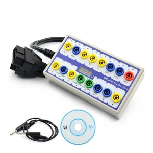 OBD2 Protocol Detector and Breakout Box Automotive Diagnostic Tool for Signal Testing 16-Pin Interface with Digital Voltage Display CAN Bus Monitoring OBD-II Connector Cable and Software CD OBD2 Protocol Detector and Breakout Box Automotive Diagnostic Tool for Signal Testing 16-Pin Interface with Digital Voltage Display CAN Bus Monitoring OBD-II Connector Cable and Software CD