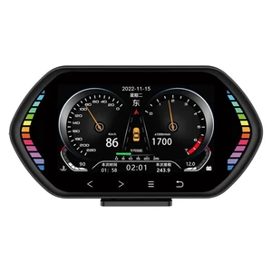 F12 Universal Car Head-Up Display OBD2 Speedometer GPS Vehicle Monitor Electronic Tilt Meter with G-Sensor 6-Axis Sensor GPS+Beidou Positioning Driving Data Alerts and Fault Alarms Plastic Black F12 Universal Car Head-Up Display OBD2 Speedometer GPS Vehicle Monitor Electronic Tilt Meter with G-Sensor 6-Axis Sensor GPS+Beidou Positioning Driving Data Alerts and Fault Alarms Plastic Black