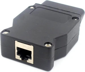 Ethernet RJ45 to OBD2 16 Pin Connector Adapter Vehicle Coding Reader Diagnostic Tool for Cars with Ethernet on OBD2 All F Series and Late E Series Meets Vehicle Communication Standards -30 to 84°C Ethernet RJ45 to OBD2 16 Pin Connector Adapter Vehicle Coding Reader Diagnostic Tool for Cars with Ethernet on OBD2 All F Series and Late E Series Meets Vehicle Communication Standards -30 to 84°C