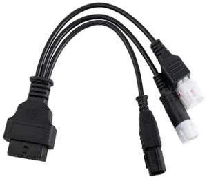 OBD Diagnostic Adapter Cable 6-Pin and 3+4-Pin to OBD 16-Pin Connector Vehicle Diagnostic Port Adapter for OBD-II Diagnostic Tools Plug-and-Play Secure Data Connection Black OBD Diagnostic Adapter Cable 6-Pin and 3+4-Pin to OBD 16-Pin Connector Vehicle Diagnostic Port Adapter for OBD-II Diagnostic Tools Plug-and-Play Secure Data Connection Black