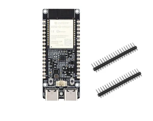ESP32-C5 Development Board with ESP32-C5-WROOM-1 Module Dual-Band 5GHz/2.4GHz Wi-Fi 6 BLE 5 Zigbee 3.0 Thread 240MHz RISC-V 32-Bit Processor 16MB Flash 8MB PSRAM Dual USB Type-C ESP32-C5 Development Board with ESP32-C5-WROOM-1 Module Dual-Band 5GHz/2.4GHz Wi-Fi 6 BLE 5 Zigbee 3.0 Thread 240MHz RISC-V 32-Bit Processor 16MB Flash 8MB PSRAM Dual USB Type-C