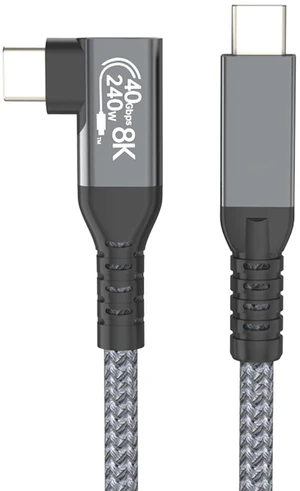 USB4 Type-C to Type-C Cable 240W Fast Charging USB-C Data Cable 40Gbps Transfer 8K@60Hz Video Thunderbolt 4 Cable with E-Marker Chip Compatible with MacBook/iPad/Samsung S24 Ultra 180 to 90 Angled 3FT USB4 Type-C to Type-C Cable 240W Fast Charging USB-C Data Cable 40Gbps Transfer 8K@60Hz Video Thunderbolt 4 Cable with E-Marker Chip Compatible with MacBook/iPad/Samsung S24 Ultra 180 to 90 Angled 3FT
