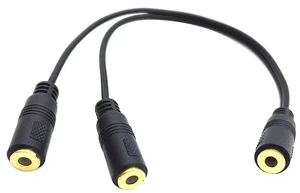 3.5mm Stereo Audio Y Splitter Cable 1 Female to 2 Female Dual Jack Audio Splitter Gender Changer Adapter Fully Molded Shielded Stereo Source Splitter 9 inch 3.5mm Stereo Audio Y Splitter Cable 1 Female to 2 Female Dual Jack Audio Splitter Gender Changer Adapter Fully Molded Shielded Stereo Source Splitter 9 inch