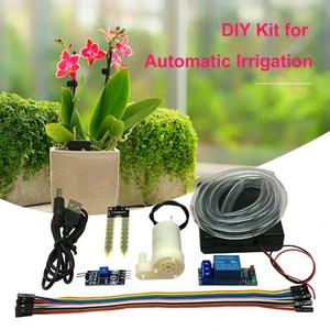 Automatic Irrigation Module DIY Kit Automatic Garden Watering Kit with Soil Moisture Sensor and Mini Water Pump DIY Soil Moisture Irrigation System for Garden Use Automatic Irrigation Module DIY Kit Automatic Garden Watering Kit with Soil Moisture Sensor and Mini Water Pump DIY Soil Moisture Irrigation System for Garden Use