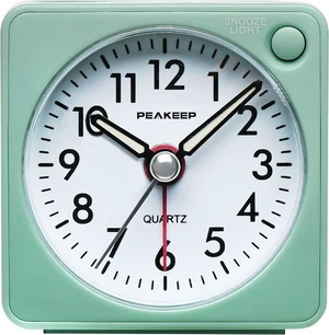 Silent Analog Quartz Alarm Clock Battery Powered Travel Clock with Snooze and Manual Backlight Luminous Hands Quiet Sweep No Ticking Movement and Ascending Four Beep Alarm Aquamarine Silent Analog Quartz Alarm Clock Battery Powered Travel Clock with Snooze and Manual Backlight Luminous Hands Quiet Sweep No Ticking Movement and Ascending Four Beep Alarm Aquamarine