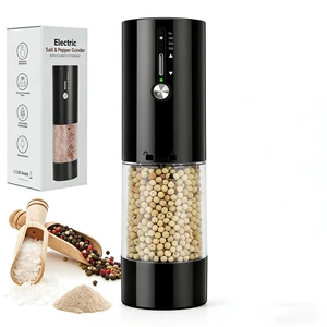 118ml Rechargeable Electric Spice Grinder USB-C Pepper Salt Mill with Ceramic Grinding Core 15 Preset Settings Stepless Coarseness Control LED Light One-Touch Operation for Cooking and Baking 118ml Rechargeable Electric Spice Grinder USB-C Pepper Salt Mill with Ceramic Grinding Core 15 Preset Settings Stepless Coarseness Control LED Light One-Touch Operation for Cooking and Baking