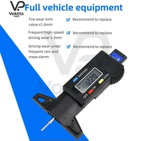 0-25mm LCD Digital Depth Gauge Caliper for Car Tires Tire Tread Gauge Measuring Tool Digital Tread Measurer for Car Tire Repair Tool and Tread Measurement 0-25mm LCD Digital Depth Gauge Caliper for Car Tires Tire Tread Gauge Measuring Tool Digital Tread Measurer for Car Tire Repair Tool and Tread Measurement