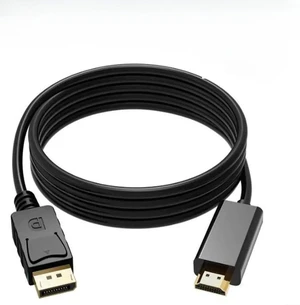 DisplayPort to HDMI Male to Male Conversion Cable 1080P DP to HDMI Video Audio Adapter Cord for PC Laptop Monitor HDTV Projector Shielded Plug-and-Play Display Cable 6FT Black DP2HDMI1080P DisplayPort to HDMI Male to Male Conversion Cable 1080P DP to HDMI Video Audio Adapter Cord for PC Laptop Monitor HDTV Projector Shielded Plug-and-Play Display Cable 6FT Black DP2HDMI1080P