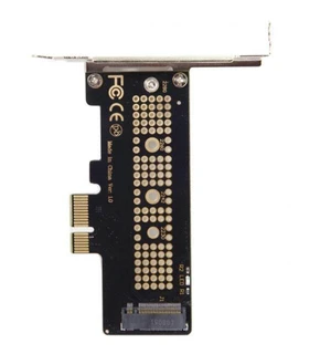 M.2 NVMe to PCIe 3.0 x1 Adapter Card, M-Key SSD to PCI Express x1 Expansion Card with Low Profile Bracket, Supports NVMe/AHCI SSDs (Not for SATA M.2) M.2 NVMe to PCIe 3.0 x1 Adapter Card, M-Key SSD to PCI Express x1 Expansion Card with Low Profile Bracket, Supports NVMe/AHCI SSDs (Not for SATA M.2)