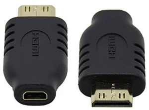 Type D Micro HDMI Female to Type C Mini HDMI 1.4 Male Adapter 4K 60Hz High Speed Micro HDMI Cable Converter Gold Plated Connectors with Strain Relief and Foil Shielding for DC/DV Type D Micro HDMI Female to Type C Mini HDMI 1.4 Male Adapter 4K 60Hz High Speed Micro HDMI Cable Converter Gold Plated Connectors with Strain Relief and Foil Shielding for DC/DV