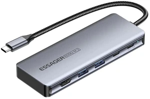 USB-C Hub with Removable M.2 SSD Enclosure 6/7-in-1 Multiport Adapter NVMe Storage Expansion PD100W Fast Charging USB 3.2 10Gbps Transfer HDMI 4K Type-C Adapter For MacBook Pro/Air PC Laptops USB-C Hub with Removable M.2 SSD Enclosure 6/7-in-1 Multiport Adapter NVMe Storage Expansion PD100W Fast Charging USB 3.2 10Gbps Transfer HDMI 4K Type-C Adapter For MacBook Pro/Air PC Laptops