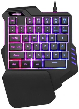 G92 35-Key One-Handed Gaming Keyboard Mechanical Feel Membrane Keys with RGB Backlight Ergonomic Left-Hand Layout Wired USB Waterproof ABS Keyboard for PC Laptop and Mobile Gaming G92 35-Key One-Handed Gaming Keyboard Mechanical Feel Membrane Keys with RGB Backlight Ergonomic Left-Hand Layout Wired USB Waterproof ABS Keyboard for PC Laptop and Mobile Gaming