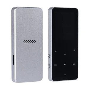 Metal Bluetooth MP3 MP4 Player Portable Lossless Music Player with Touch Screen Voice Recording and FM Radio TF Card Slot 16G Built-in Memory Micro USB 2.0 3.5mm Headphone Jack Silver Metal Bluetooth MP3 MP4 Player Portable Lossless Music Player with Touch Screen Voice Recording and FM Radio TF Card Slot 16G Built-in Memory Micro USB 2.0 3.5mm Headphone Jack Silver