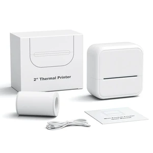 Mini Thermal Label Printer Portable Bluetooth Sticker Maker Wireless No-Ink Thermal Printer for Shipping Labels Price Tags and DIY Stickers Compatible with iOS/Android and Thermal Paper Mini Thermal Label Printer Portable Bluetooth Sticker Maker Wireless No-Ink Thermal Printer for Shipping Labels Price Tags and DIY Stickers Compatible with iOS/Android and Thermal Paper